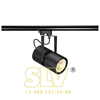 153410 3Ph, EURO SPOT G12 60° светильник с ЭмПРА для лампы HQI-T/CDM-T G12 70Вт, черный SLV 153410 3Ph, EURO SPOT G12 60° светильник с ЭмПРА для лампы HQI-T/CDM-T G12 70Вт, черный SLV
