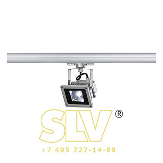 153602 3Ph, 102 LED светильник c тепло-белым PowerLED 10Вт, 550lm, серебристый SLV