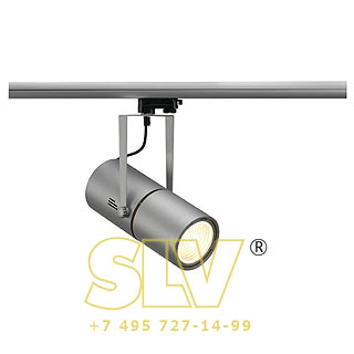 153844 3Ph, EURO SPOT EVG светильник с ЭПРА для лампы HQI-T/CDM-T G12 50Вт, 60° ,серебристый SLV 153844 3Ph, EURO SPOT EVG светильник с ЭПРА для лампы HQI-T/CDM-T G12 50Вт, 60° ,серебристый SLV