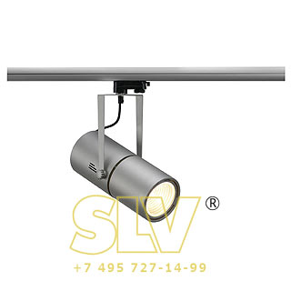 153894 3Ph, EURO SPOT EVG светильник с ЭПРА для лампы HQI-T/CDM-T G12 70Вт, 60° ,серебристый SLV 153894 3Ph, EURO SPOT EVG светильник с ЭПРА для лампы HQI-T/CDM-T G12 70Вт, 60° ,серебристый SLV